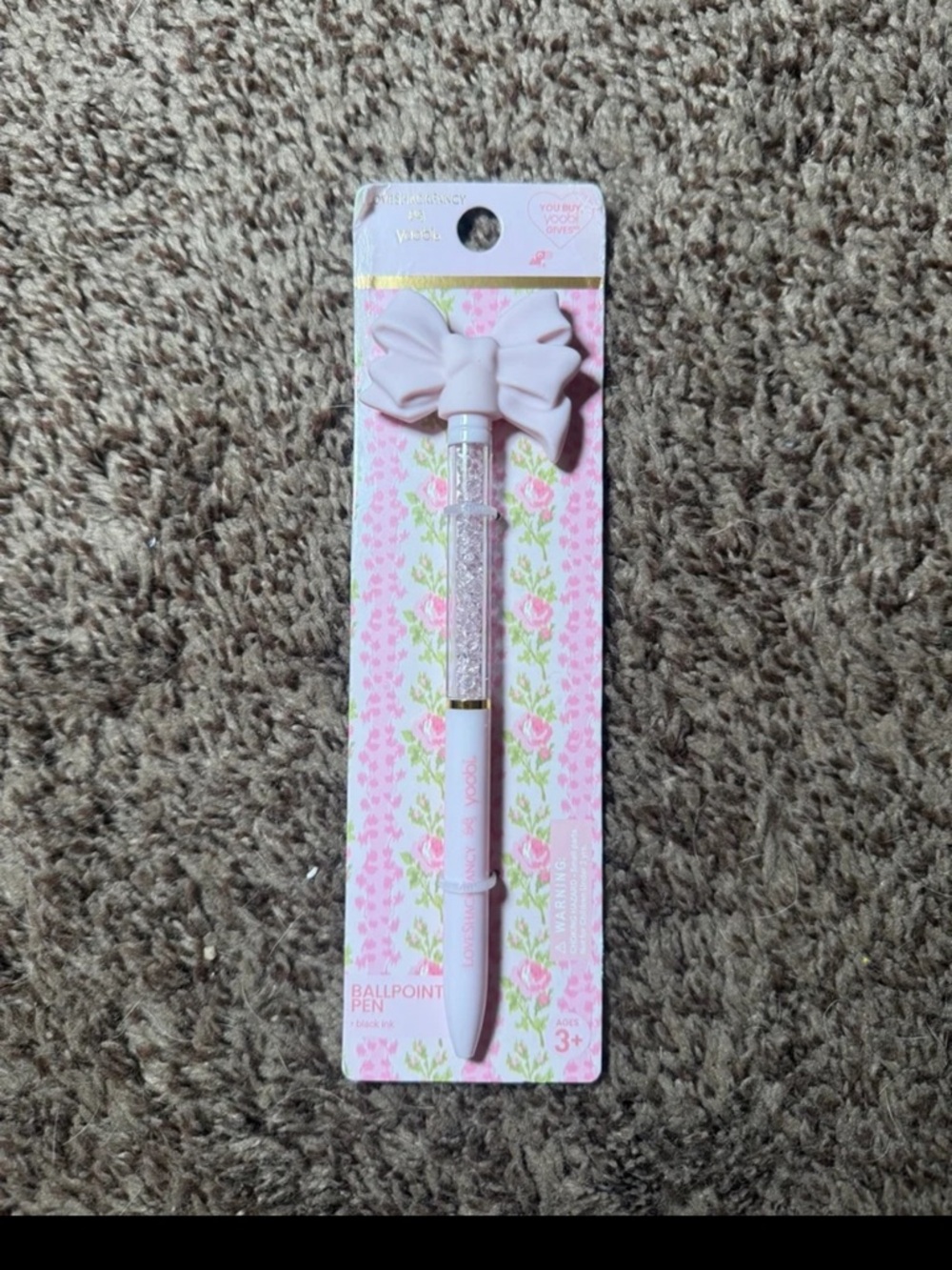 LoveShackFancy x Target - Yoobi Bow Pen Pink